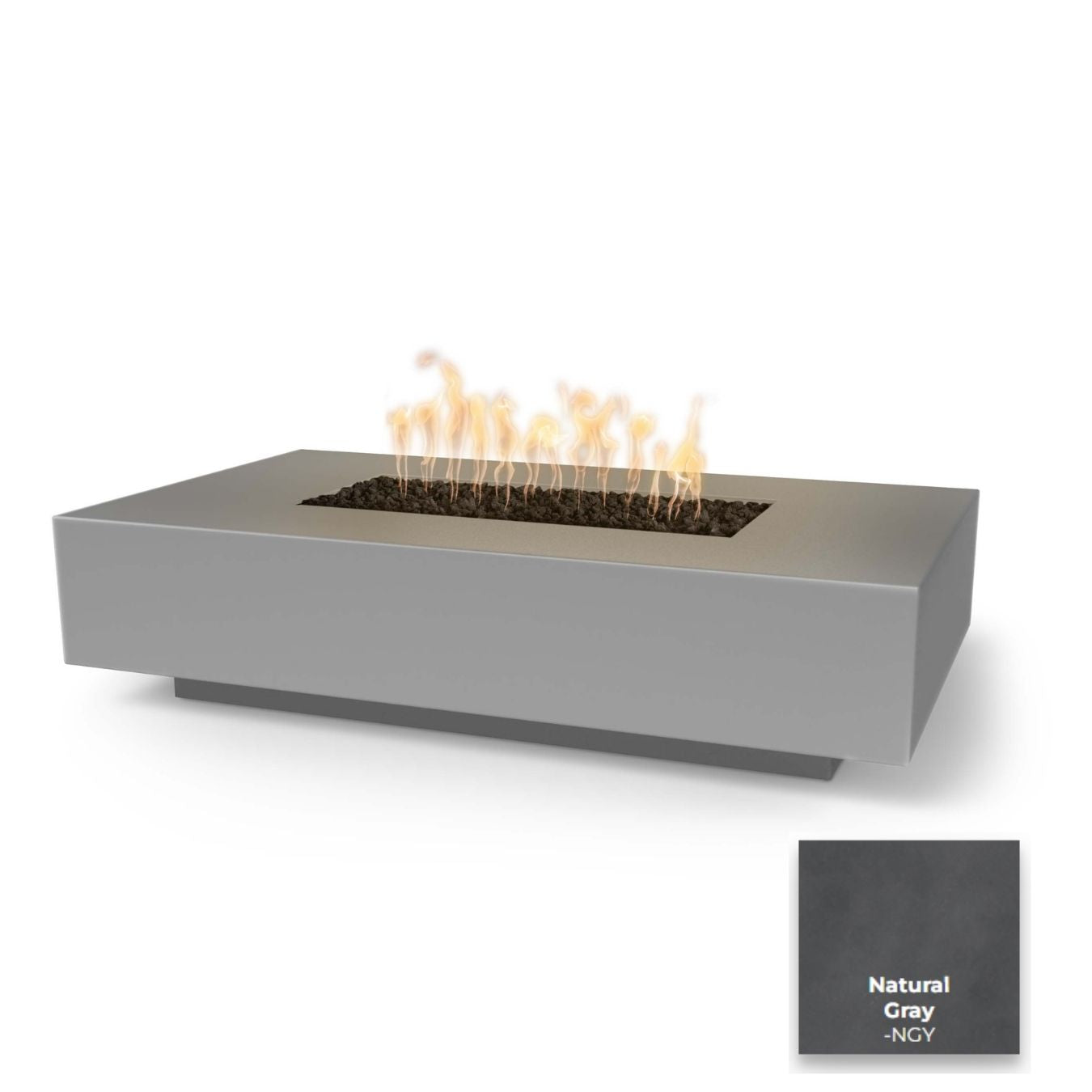 The Outdoor Plus Cabo Linear Concrete Fire Pit.