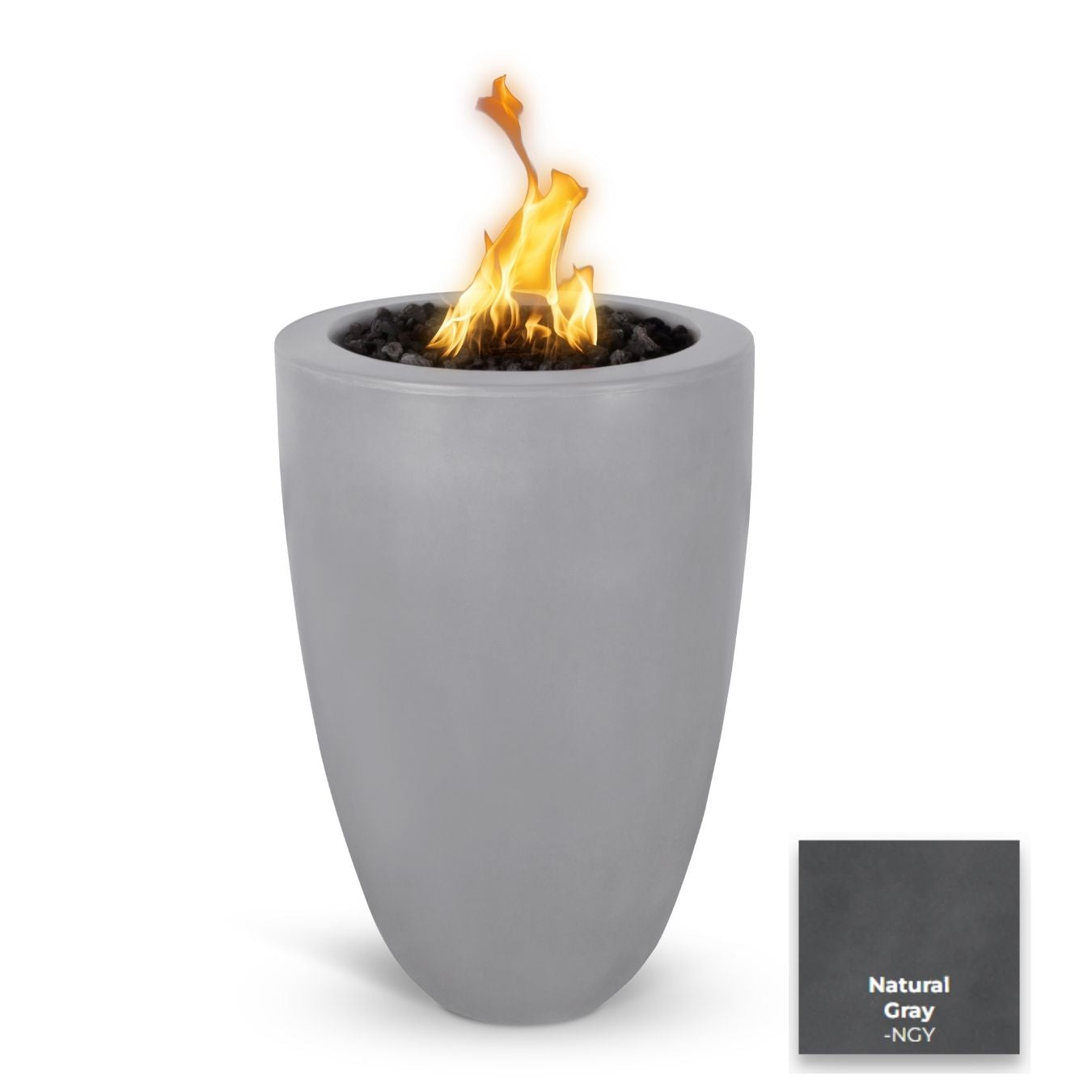 The Outdoor Plus Castillo Concrete Fire Pillar.