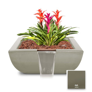 The Outdoor Plus Avalon Concrete Planter & Water Bowl.