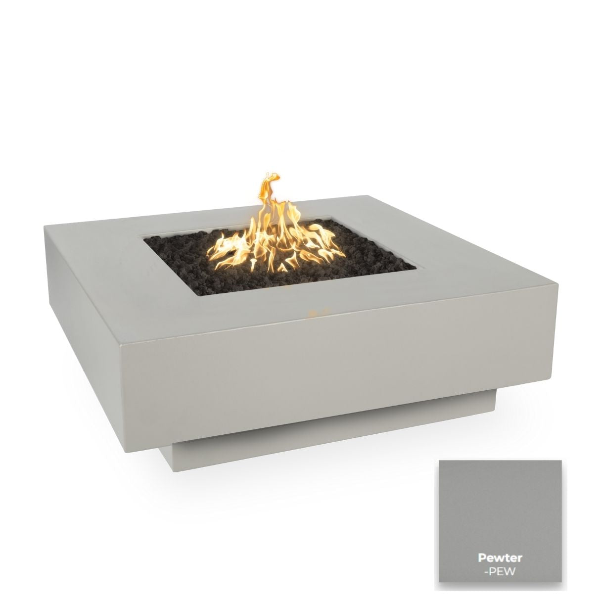 The Outdoor Plus Cabo Square Metal Fire Pit.