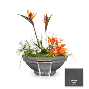 The Outdoor Plus Roma Concrete Planter & Water Bowl.