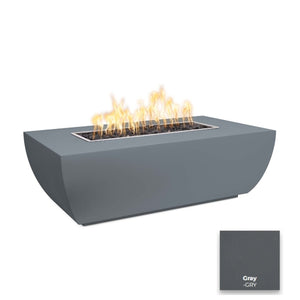 The Outdoor Plus Avalon Linear Metal Fire Pit - 15" Tall.