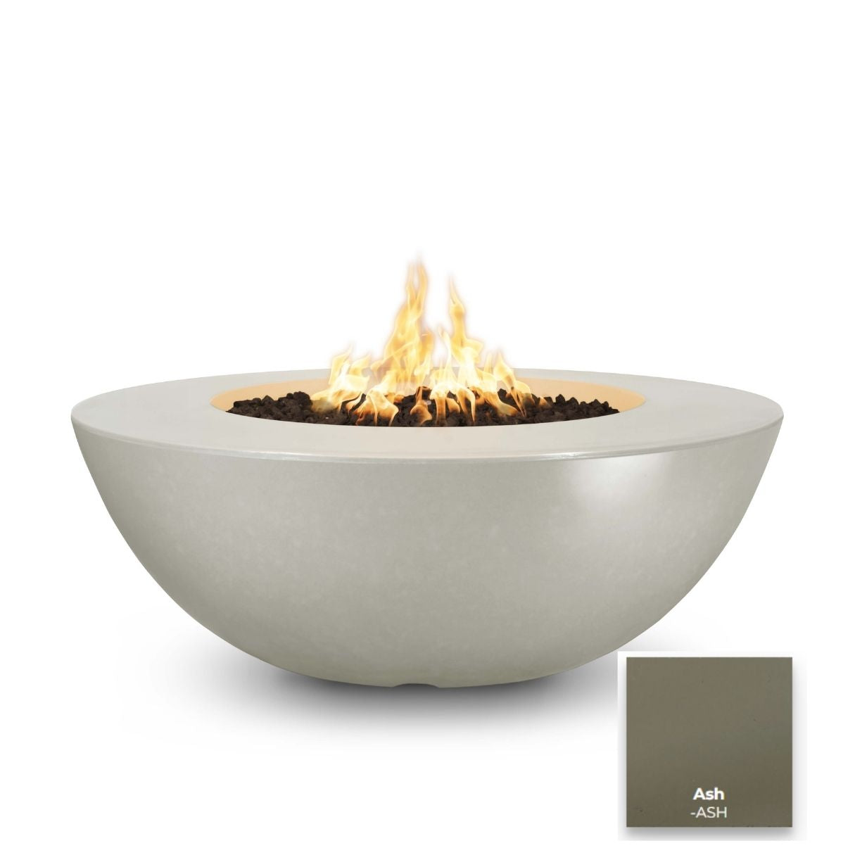 The Outdoor Plus Sedona Wide Ledge Concrete Fire Pit.