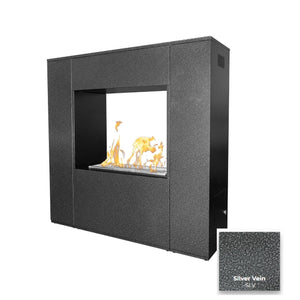 The Outdoor Plus Williams Outdoor Fireplace - Powder Coated Metal.