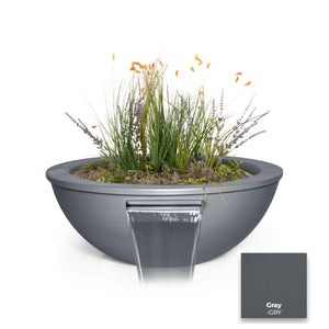 The Outdoor Plus Sedona Powdercoated Steel Planter & Water Bowl.