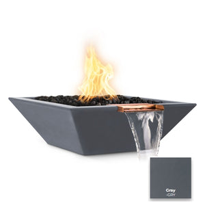 The Outdoor Plus Maya Concrete Fire & Water Bowl.