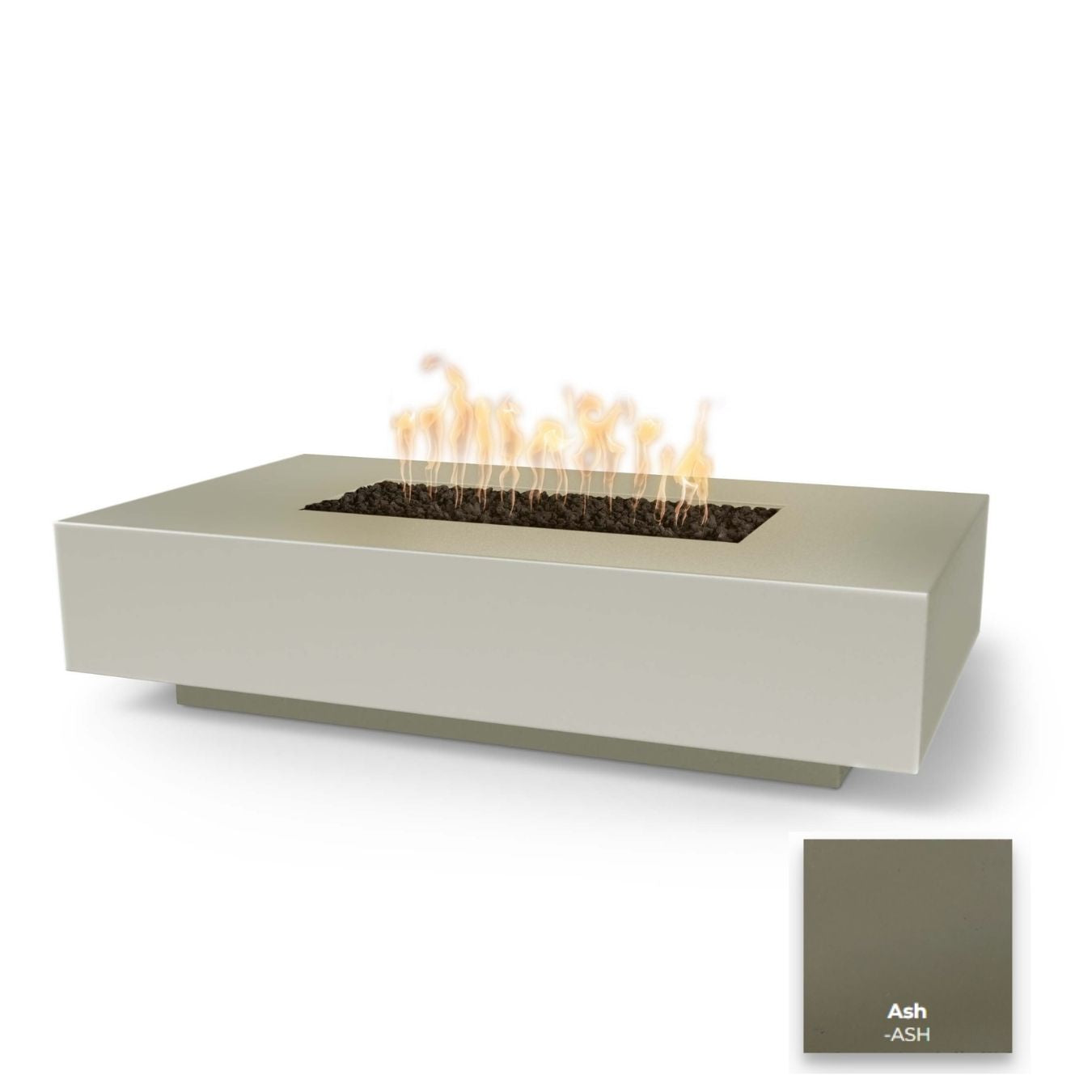 The Outdoor Plus Cabo Linear Concrete Fire Pit.
