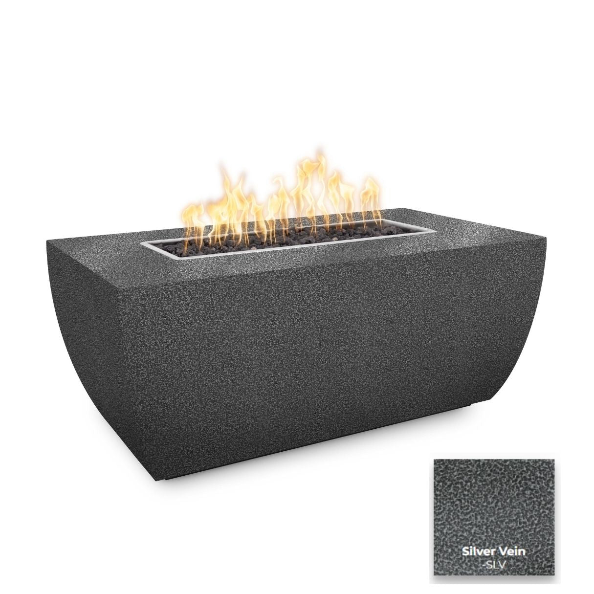 The Outdoor Plus Avalon Linear Metal Fire Pit - 24" Tall.