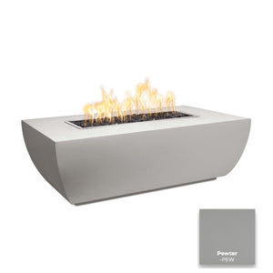 The Outdoor Plus Avalon Linear Metal Fire Pit - 15" Tall.