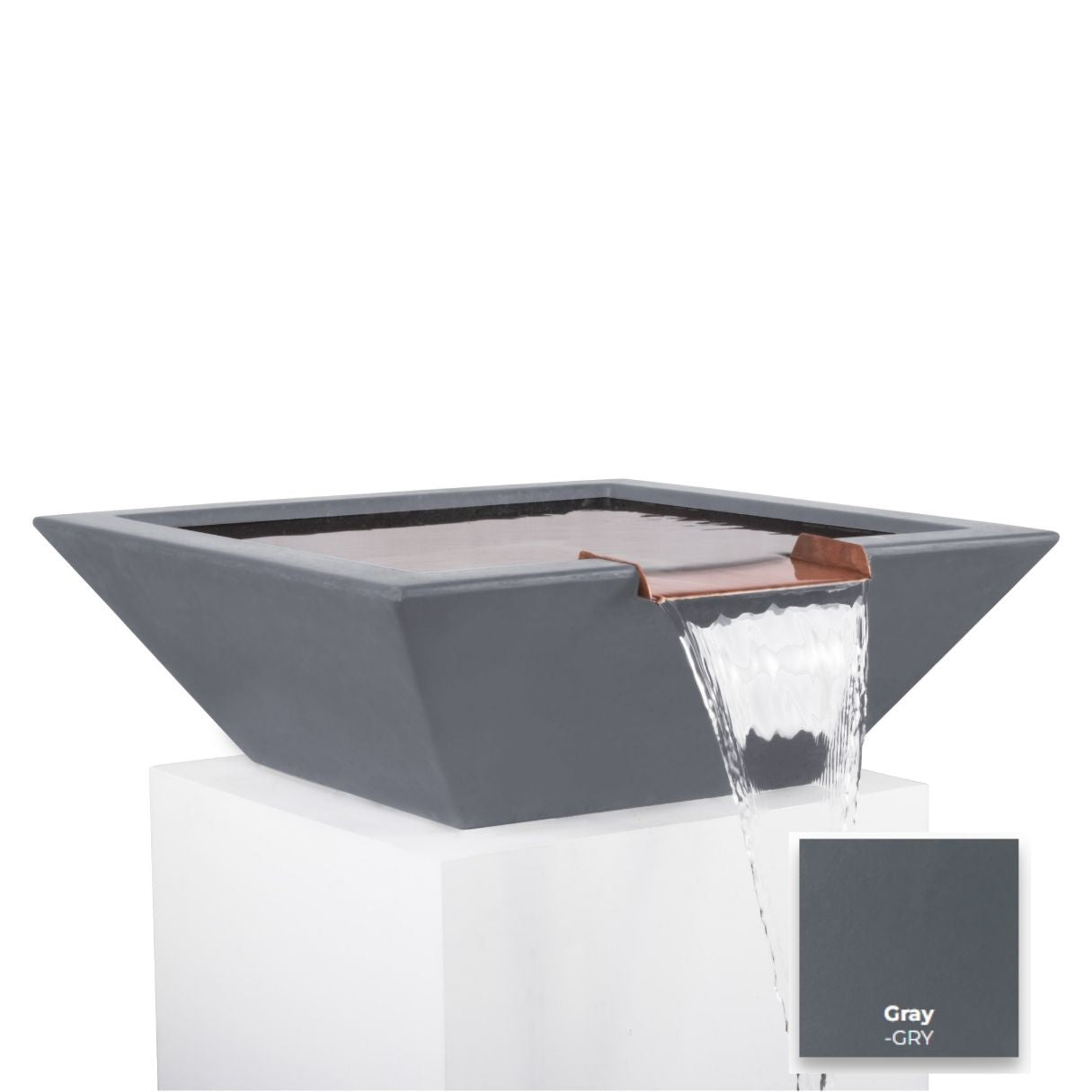 The Outdoor Plus Maya Concrete Water Bowl.