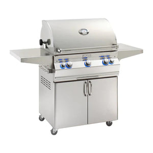 Fire Magic Aurora A660s 30-Inch Propane Gas Freestanding Grill with 1 Sear Burner, Backburner and Analog Thermometer (A660S-8LAP-61).