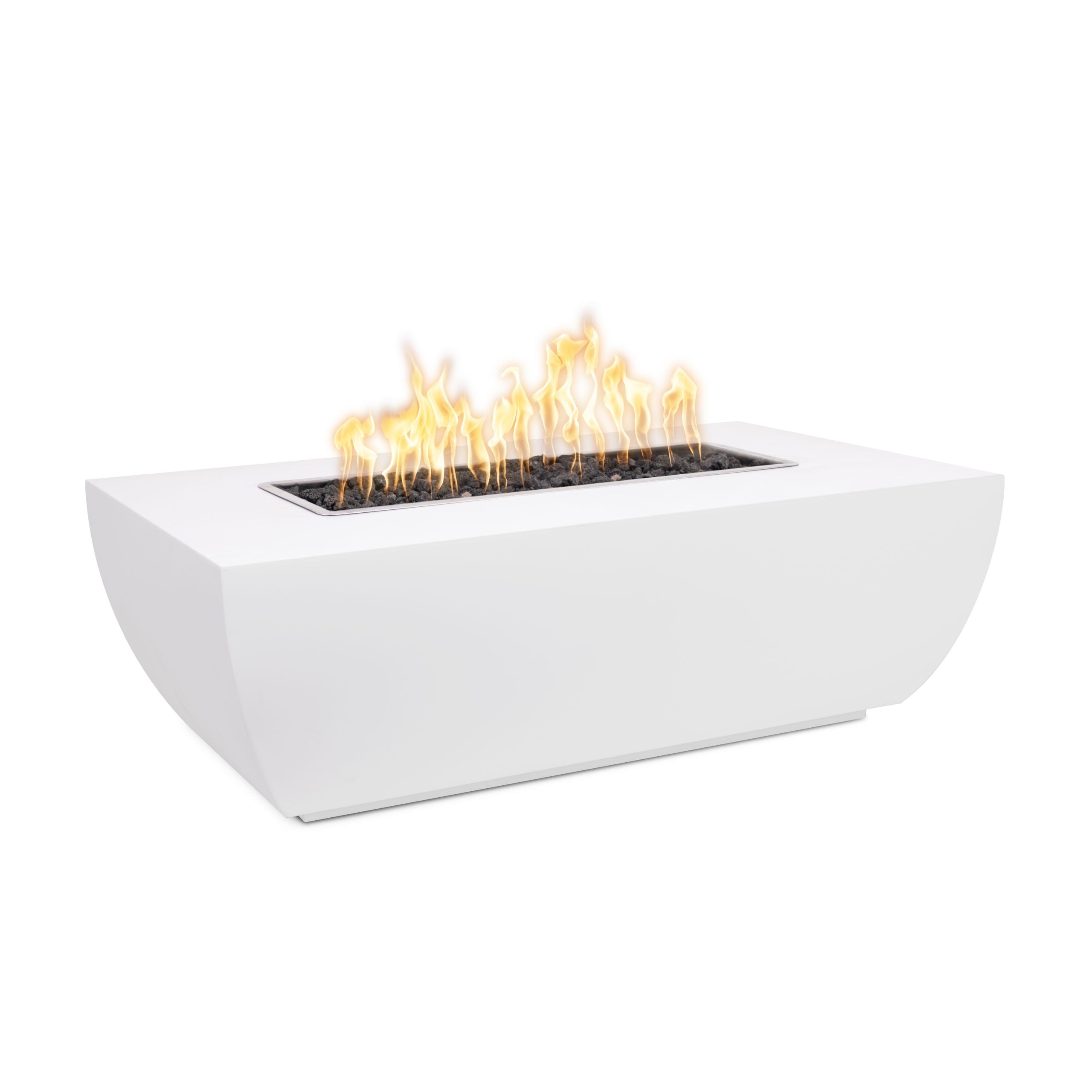 The Outdoor Plus Avalon Linear Metal Fire Pit - 15" Tall.