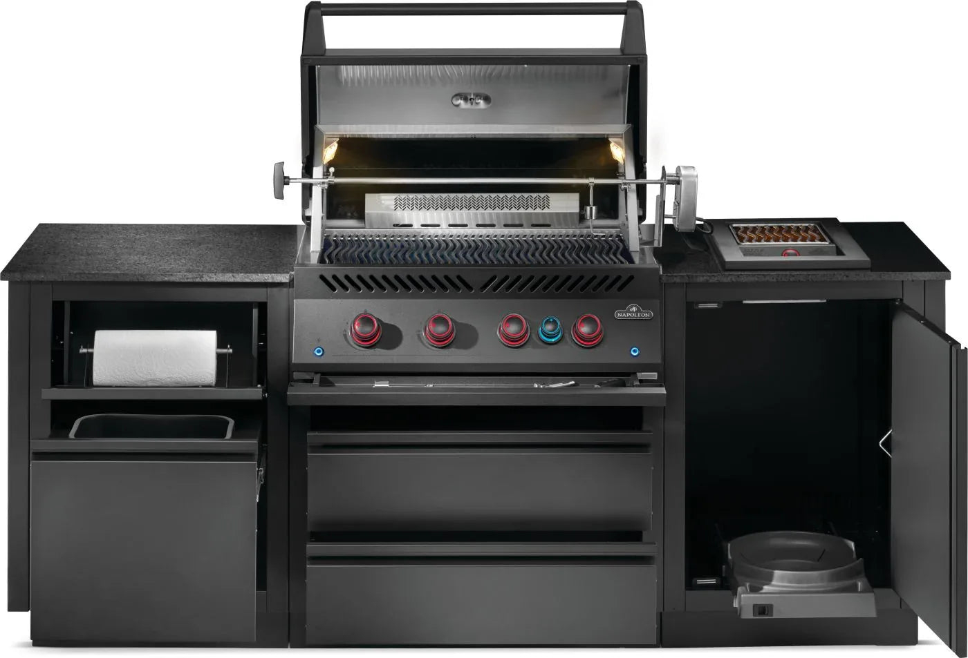 Napoleon Phantom Oasis 300 Outdoor Kitchen Island w/Built-in 700 Series 32" Grill.