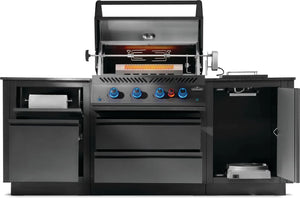 Napoleon Phantom Oasis 300 Outdoor Kitchen Island w/Built-in 700 Series 32" Grill.