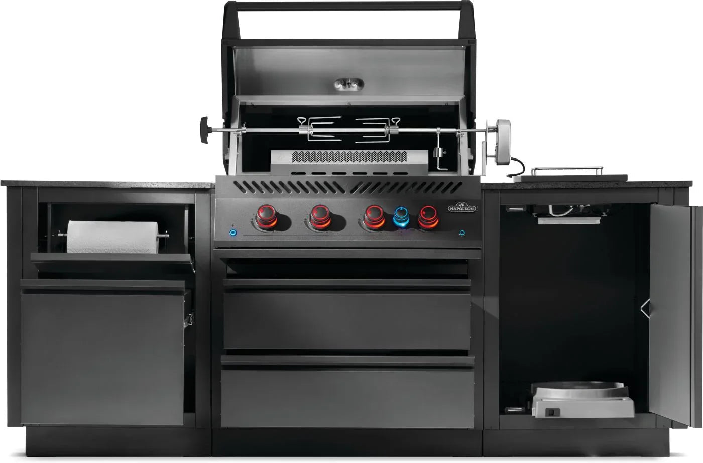 Napoleon Phantom Oasis 300 Outdoor Kitchen Island w/Built-in 700 Series 32" Grill.