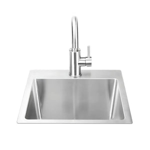 Bull 15 Inch Premium Stainless Steel Sink With Hot & Cold Faucet.