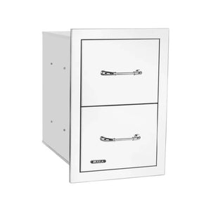Bull 15 Inch Stainless Steel Double Access Drawer With Reveal - 56990.