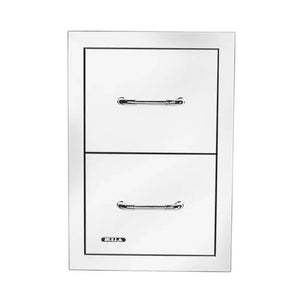 Bull 15 Inch Stainless Steel Double Access Drawer With Reveal - 56990.