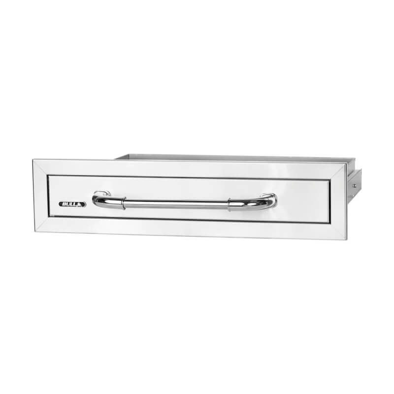 Bull 26 Inch Stainless Steel Single Access Drawer With Reveal - 19970.