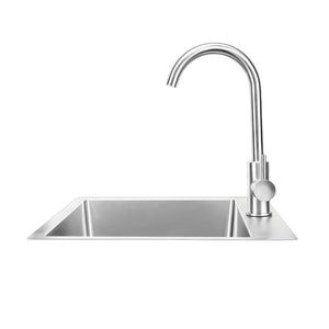 Bull 18 Inch Premium Stainless Steel Sink With Hot And Cold Faucet - 12515.