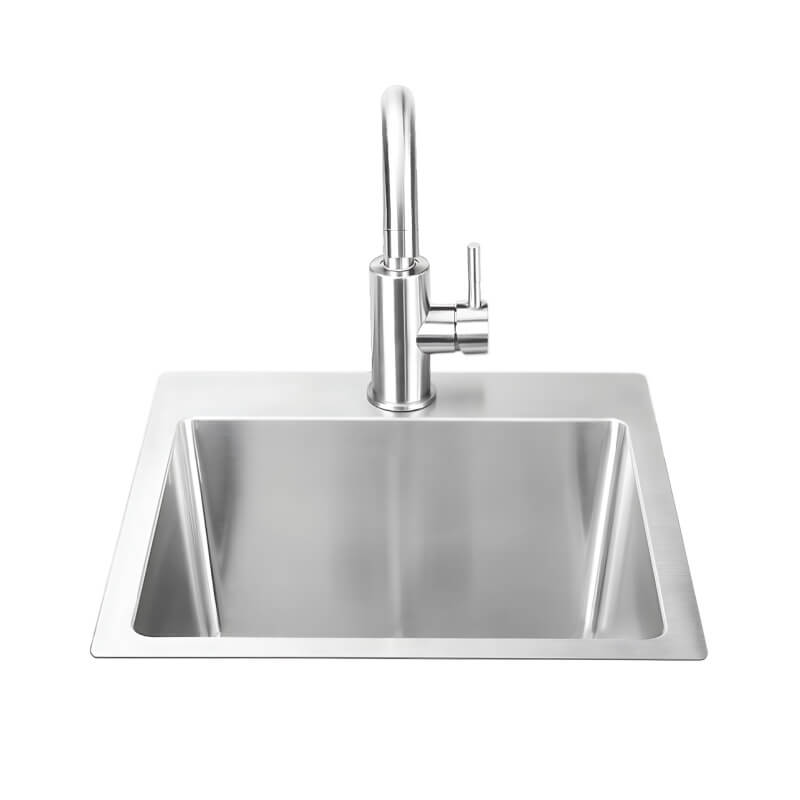 Bull 18 Inch Premium Stainless Steel Sink With Hot And Cold Faucet - 12515.