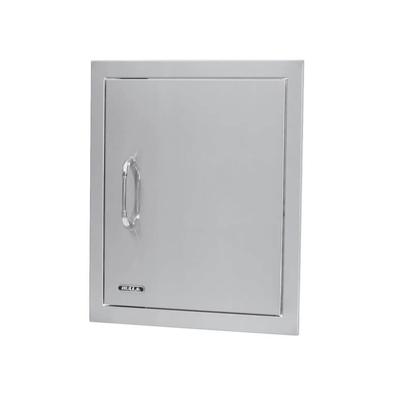Bull 18 Inch Stainless Steel Single Vertical Access Door With Reveal.