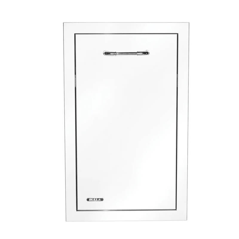 Bull 18 Inch Stainless Steel Double Trash/Recycle Pull-Out Drawer With Reveal - 56950.