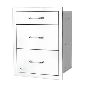 Bull 21 Inch Stainless Steel Triple Access Drawer With Reveal - 58110.
