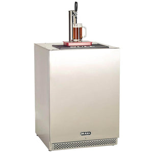Bull 24-Inch 6.6 Cu. Ft. Left Hinge Outdoor Rated Single Tap Beer Dispenser / Kegerator - 17900.
