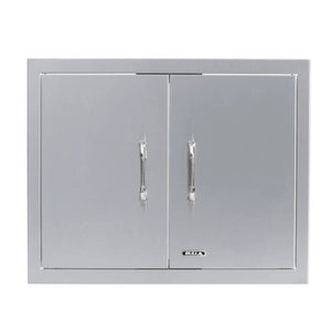 Bull 25 Inch Dual-Lined Stainless Steel Double Access Doors With Reveal - 45590.