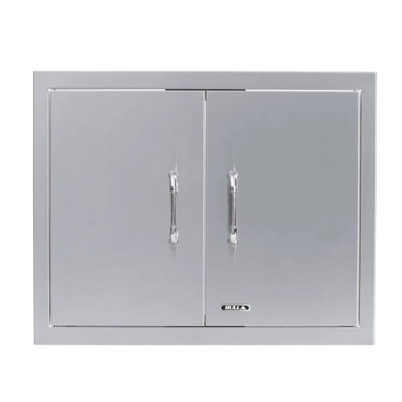 Bull 25 Inch Dual-Lined Stainless Steel Double Access Doors With Reveal - 45590.