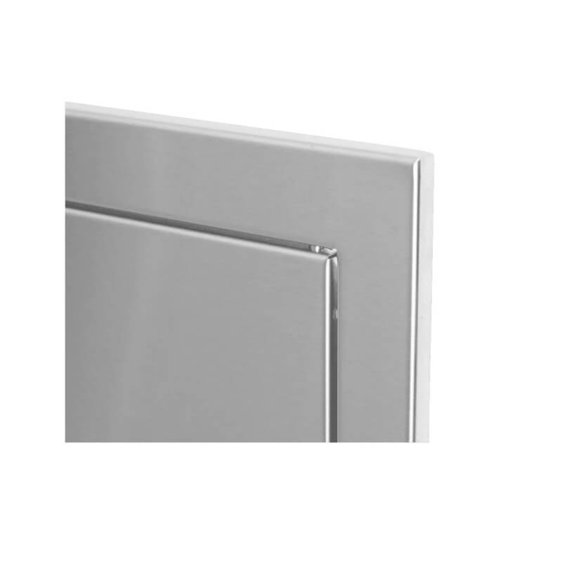 Bull 26 Inch Large Single Stainless-Steel Drawer With Reveal - 19980.