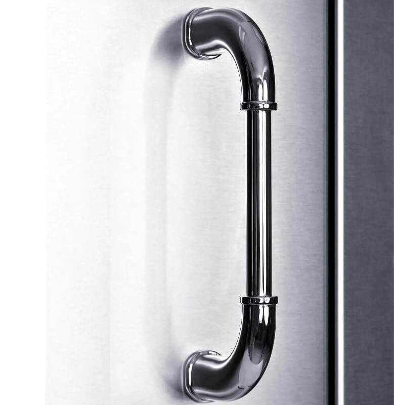 Bull 30 Inch Dual-Lined Vented Stainless Steel Double Access Doors With Reveal - 45580.