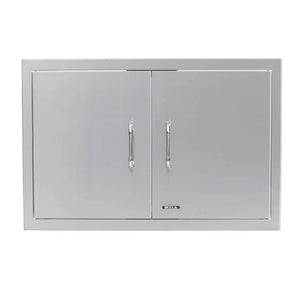 Bull 30 Inch Dual-Lined Stainless Steel Double Access Doors With Reveal - 33580.