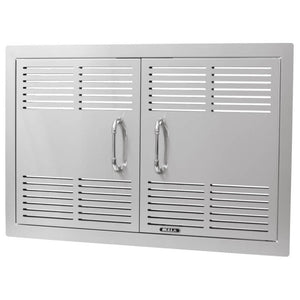 Bull 30 Inch Dual-Lined Vented Stainless Steel Double Access Doors With Reveal - 45580.