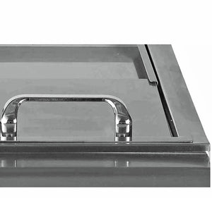 Bull 30 Inch Stainless Steel Slide-In Bar Center With Ice Chest & Sink - 97623.
