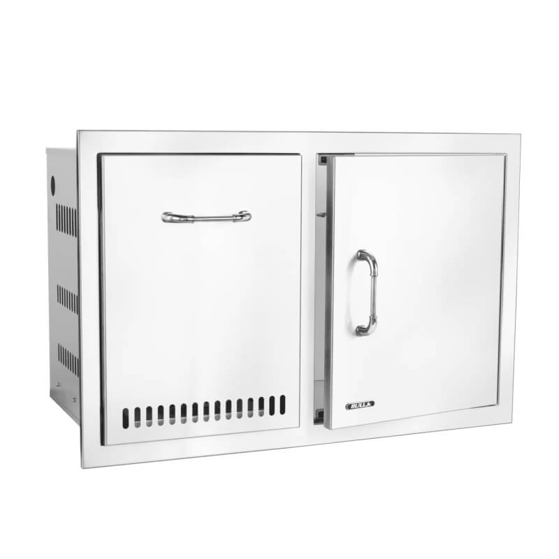 Bull 33 Inch Stainless Steel Access Door And Propane Drawer Combo With Reveal - 65790.