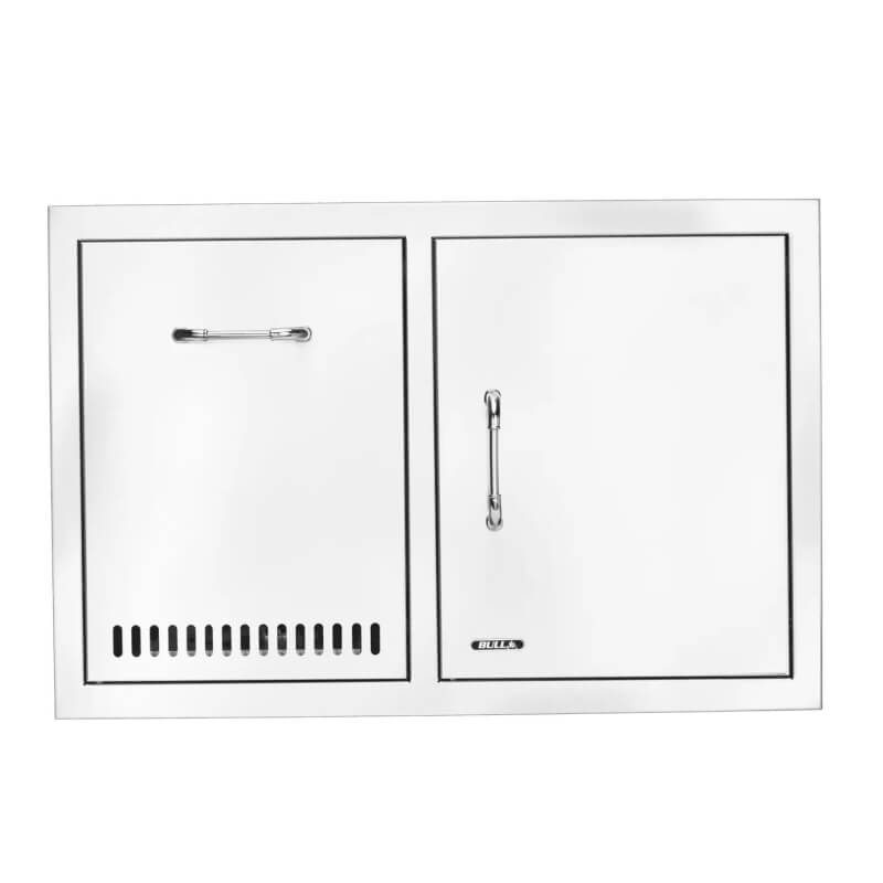 Bull 33 Inch Stainless Steel Access Door And Propane Drawer Combo With Reveal - 65790.