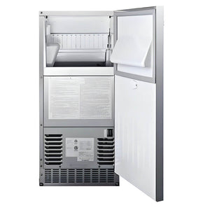 Bull 62 Lb. 15-Inch Outdoor Rated Pro Ice Maker With Drain Pump - 13200.
