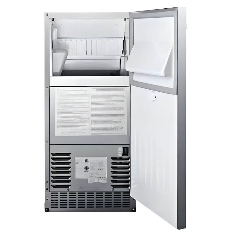 Bull 62 Lb. 15-Inch Outdoor Rated Pro Ice Maker With Drain Pump - 13200.