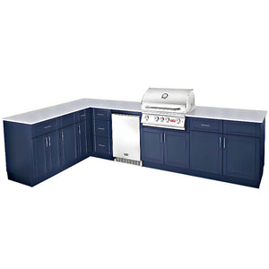 Bull Augusta 10 Ft Dura Outdoor Kitchen With 7 Ft Return.