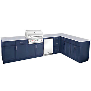 Bull Augusta 10 Ft Dura Outdoor Kitchen With 7 Ft Return.