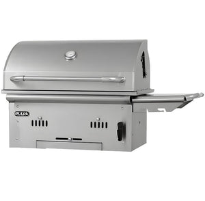 Bull Bison Premium 30-Inch Built-In Charcoal Grill.