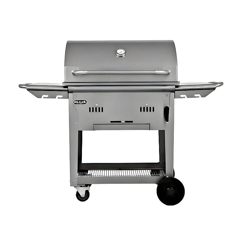 Bull Bison Premium 30-Inch Freestanding Charcoal Grill.