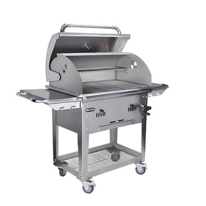 Bull Bison Premium 30-Inch Freestanding Charcoal Grill.