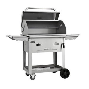 Bull Bison Premium 30-Inch Freestanding Charcoal Grill.