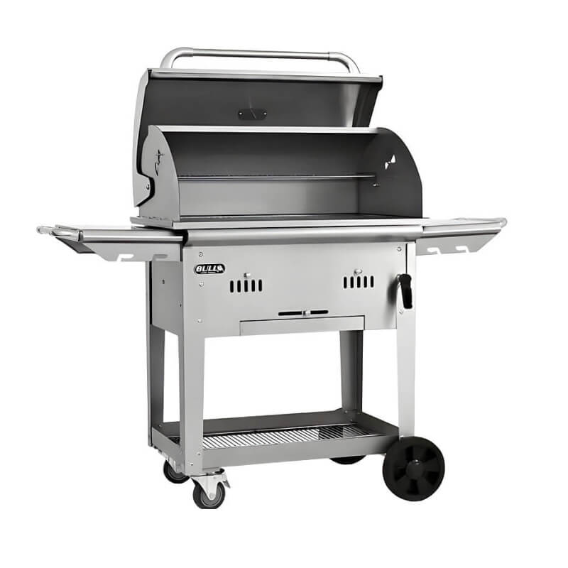 Bull Bison Premium 30-Inch Freestanding Charcoal Grill.