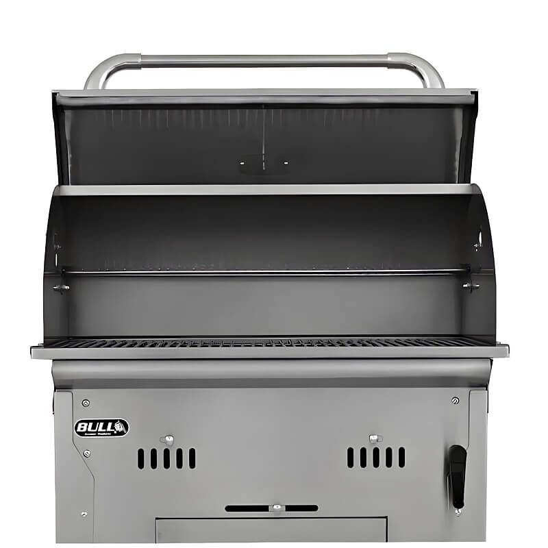 Bull Bison Premium 30-Inch Built-In Charcoal Grill.