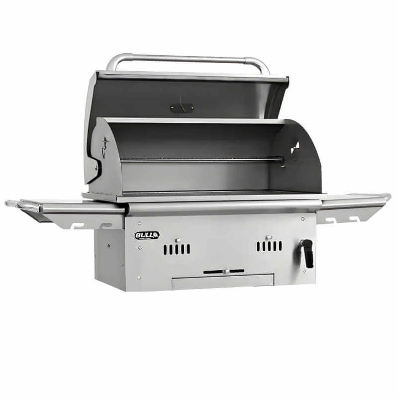Bull Bison Premium 30-Inch Built-In Charcoal Grill.
