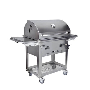 Bull Bison Premium 30-Inch Freestanding Charcoal Grill.